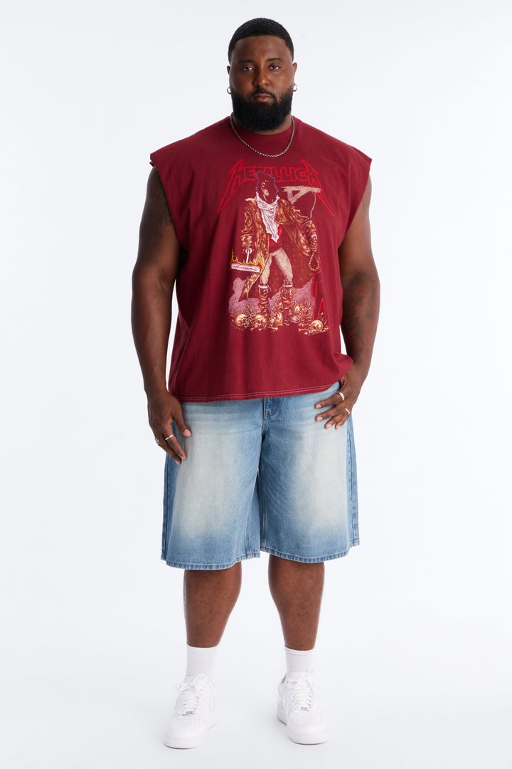 Metallica Unforgiven Executioner Vintage Muscle Tee - Red
