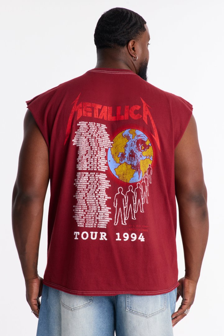 Metallica Unforgiven Executioner Vintage Muscle Tee - Red