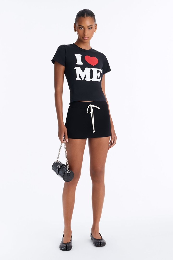 I Love Me Baby Tee - Black