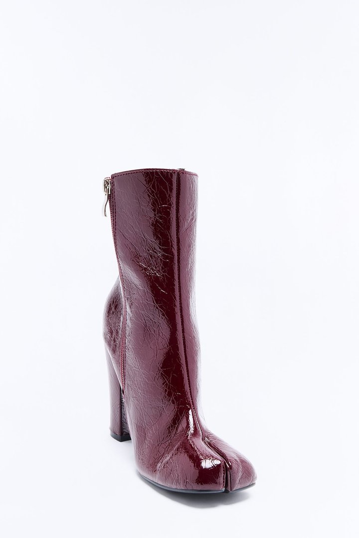 Azriel Tabi Booties - Burgundy