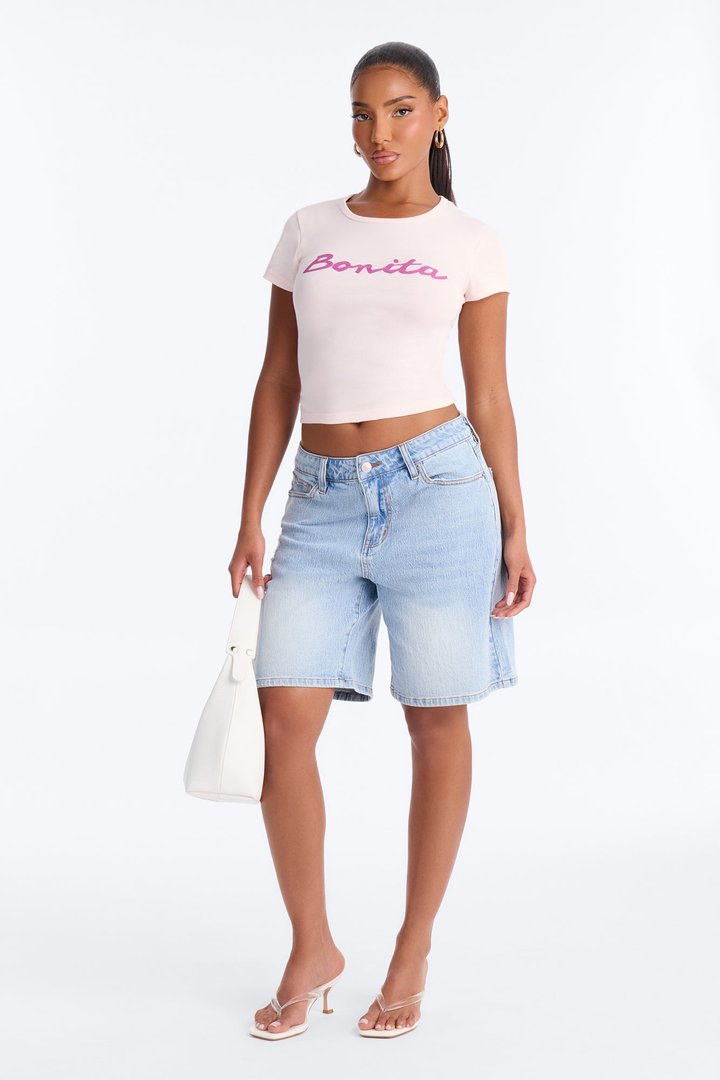 Feeling Bonita Baby Tee - Light Pink