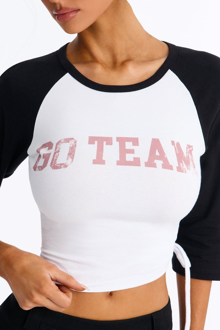 Go Team Game Day Raglan Tee - White/combo