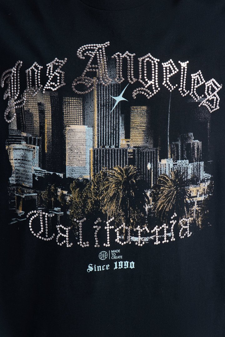 LA Downtown Dreamer Tee - Black