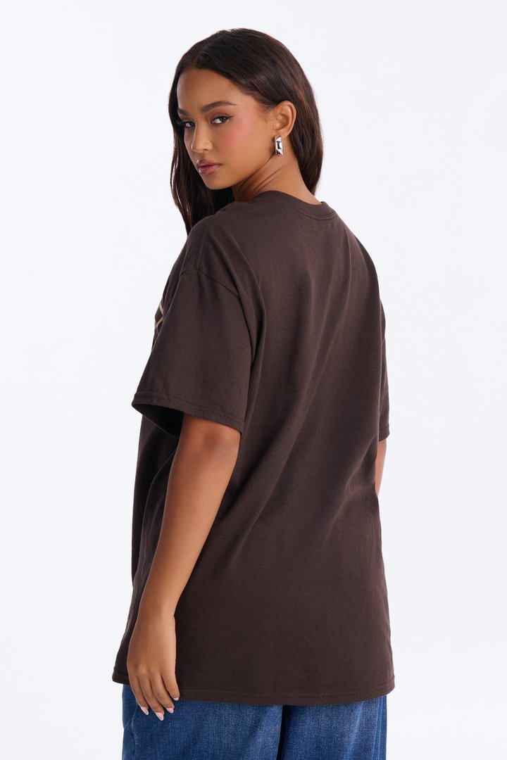 Black Pride Varsity Tee - Chocolate