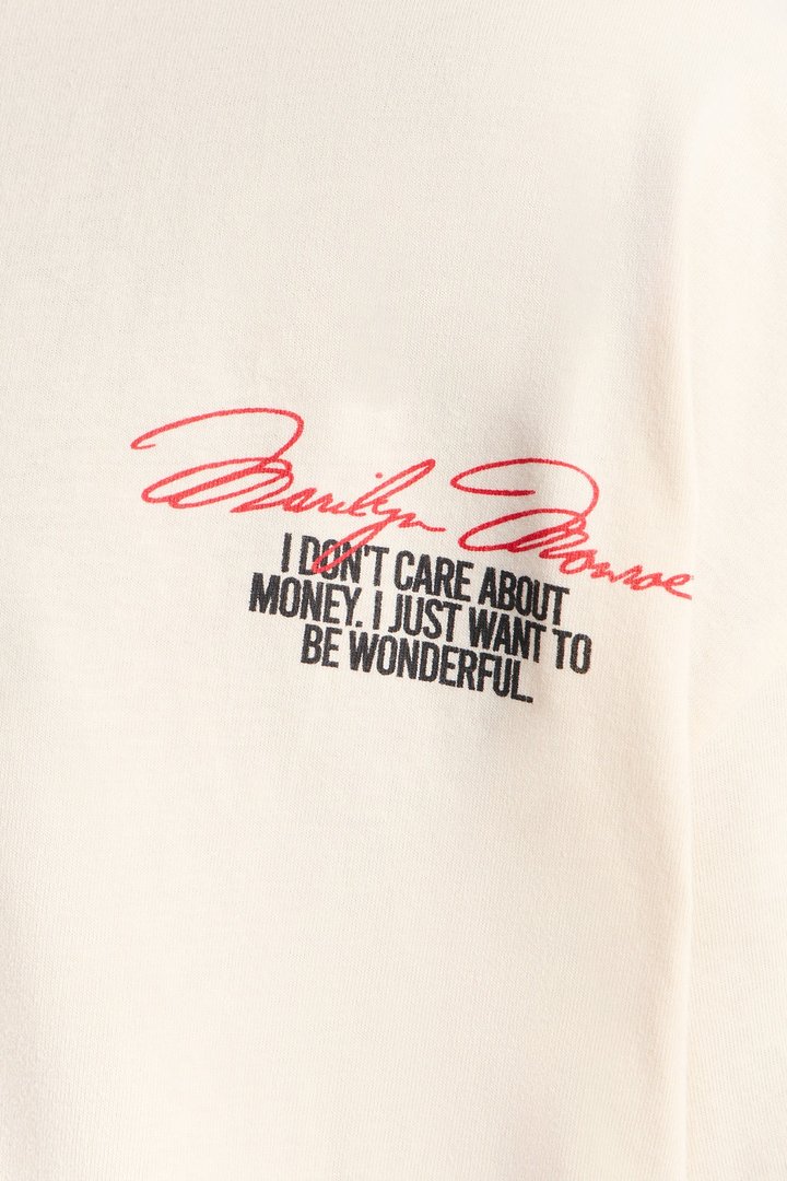 Marilyn Monroe Wonderful Oversized Short Sleeve Tee - Off White