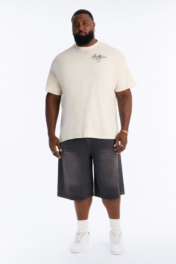 Ruthless No Mercy Given Short Sleeve Tee - Natural