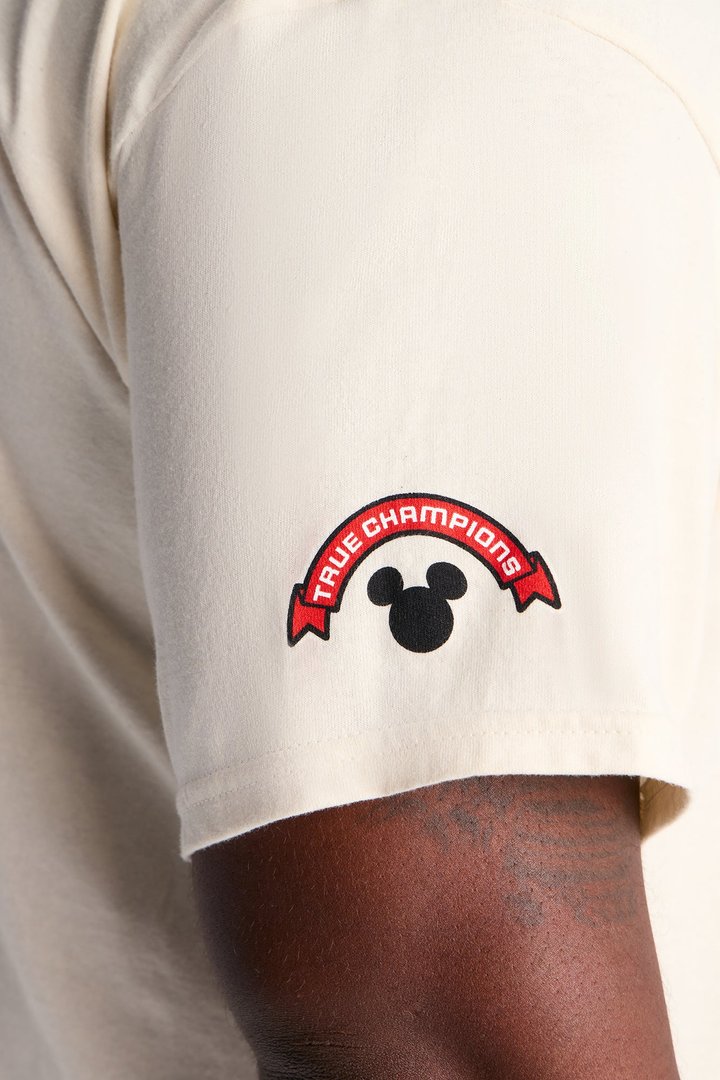 Mickey Champion Oversized Short Sleeve Tee - Natural