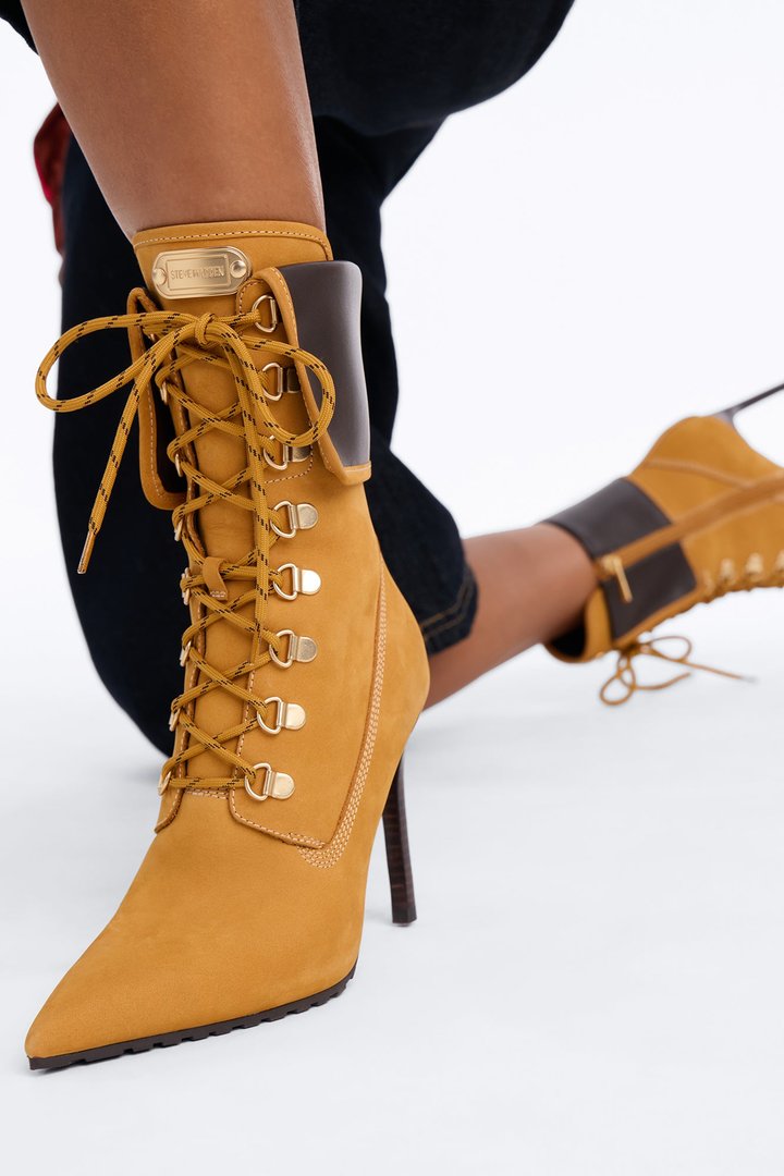 Steve Madden Morals Stiletto Booties - Wheat