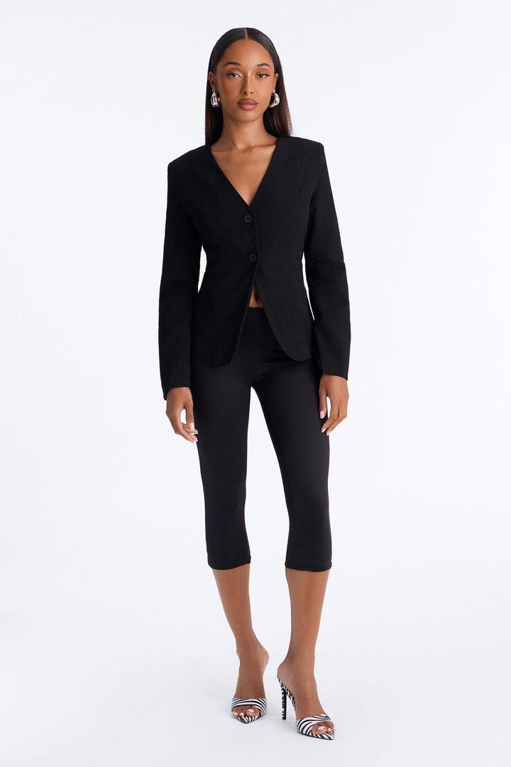Renata Fitted Blazer - Black