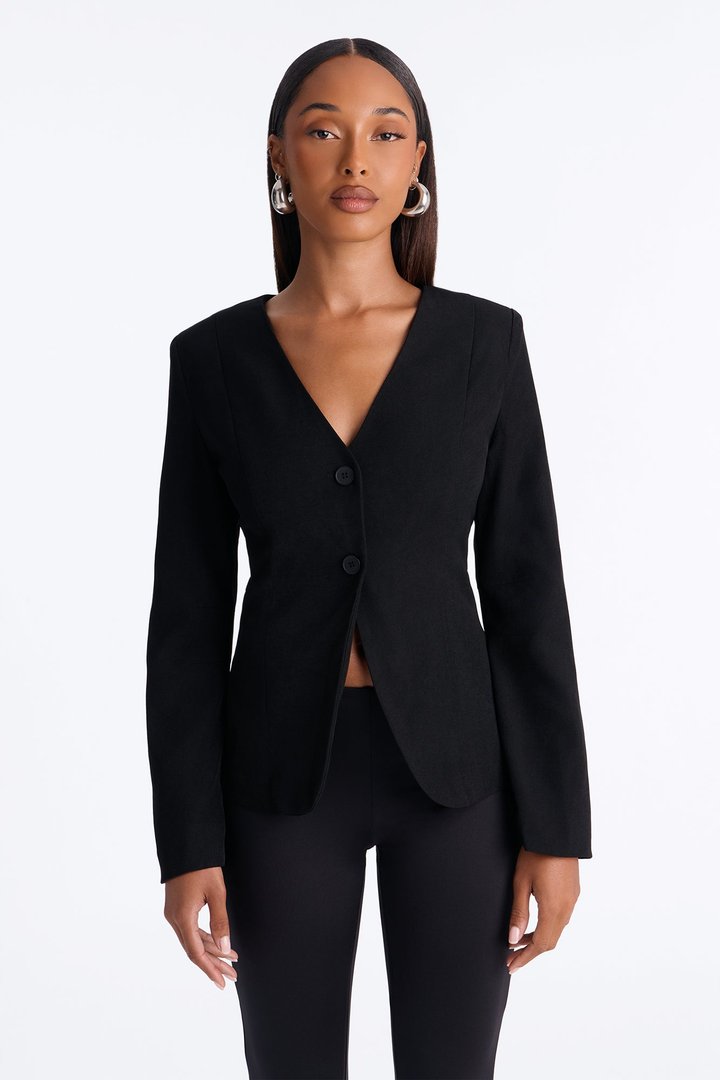 Renata Fitted Blazer - Black