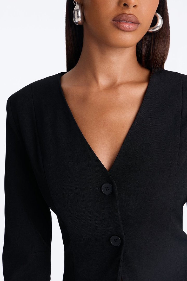 Renata Fitted Blazer - Black