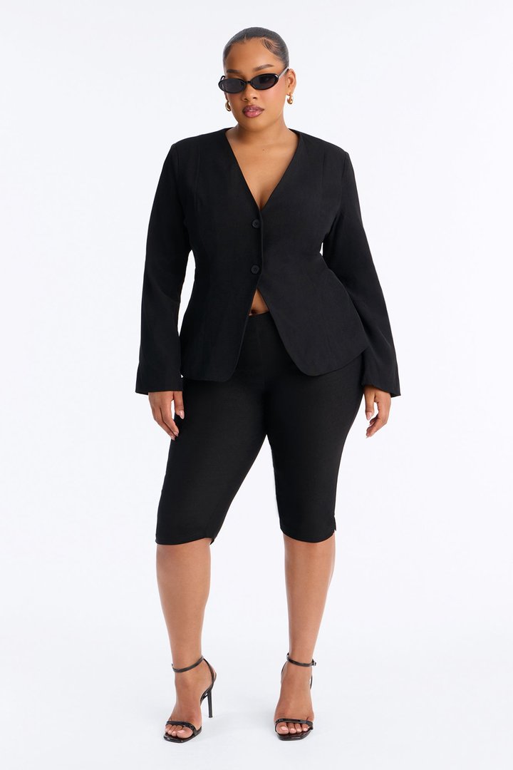 Renata Fitted Blazer - Black