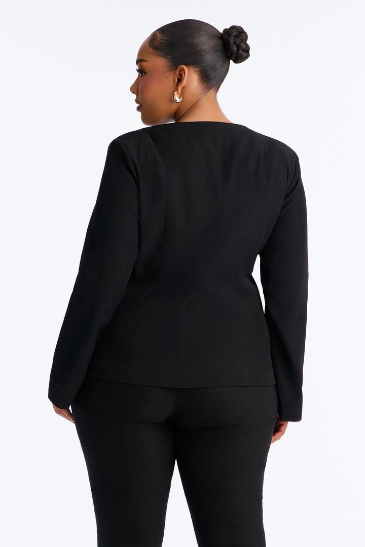 Renata Fitted Blazer - Black