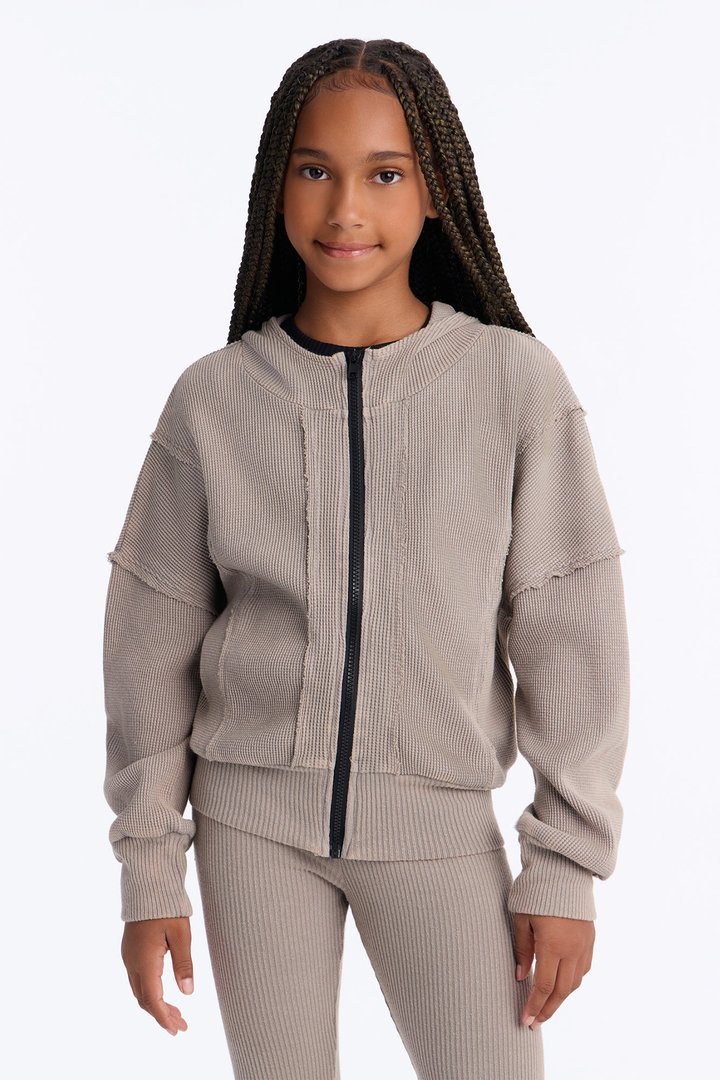 Mini Gigi Washed Legging Set - Grey