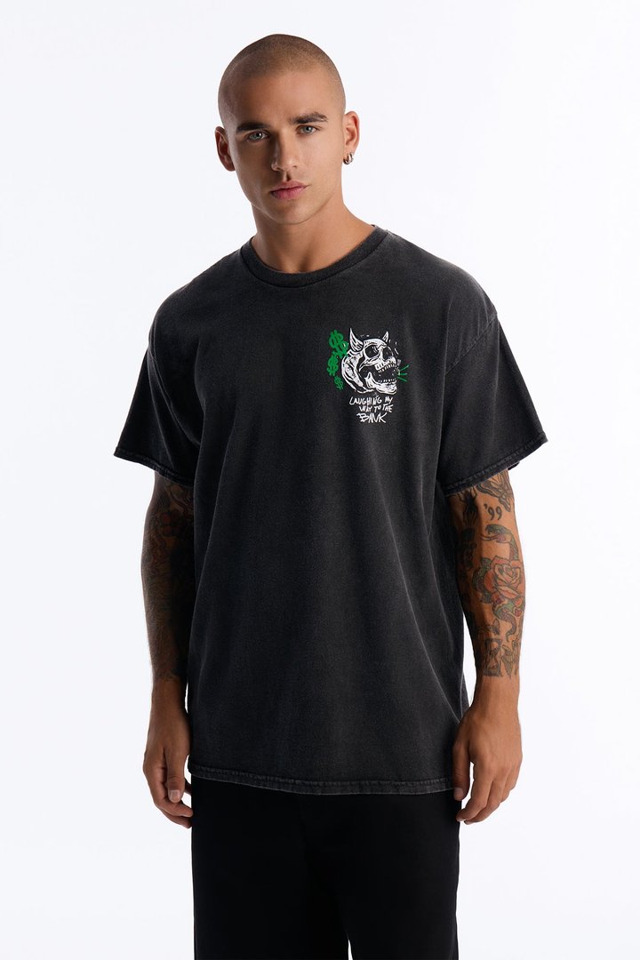 Laughing My Way To The Bank Short Sleeve Tee - Black