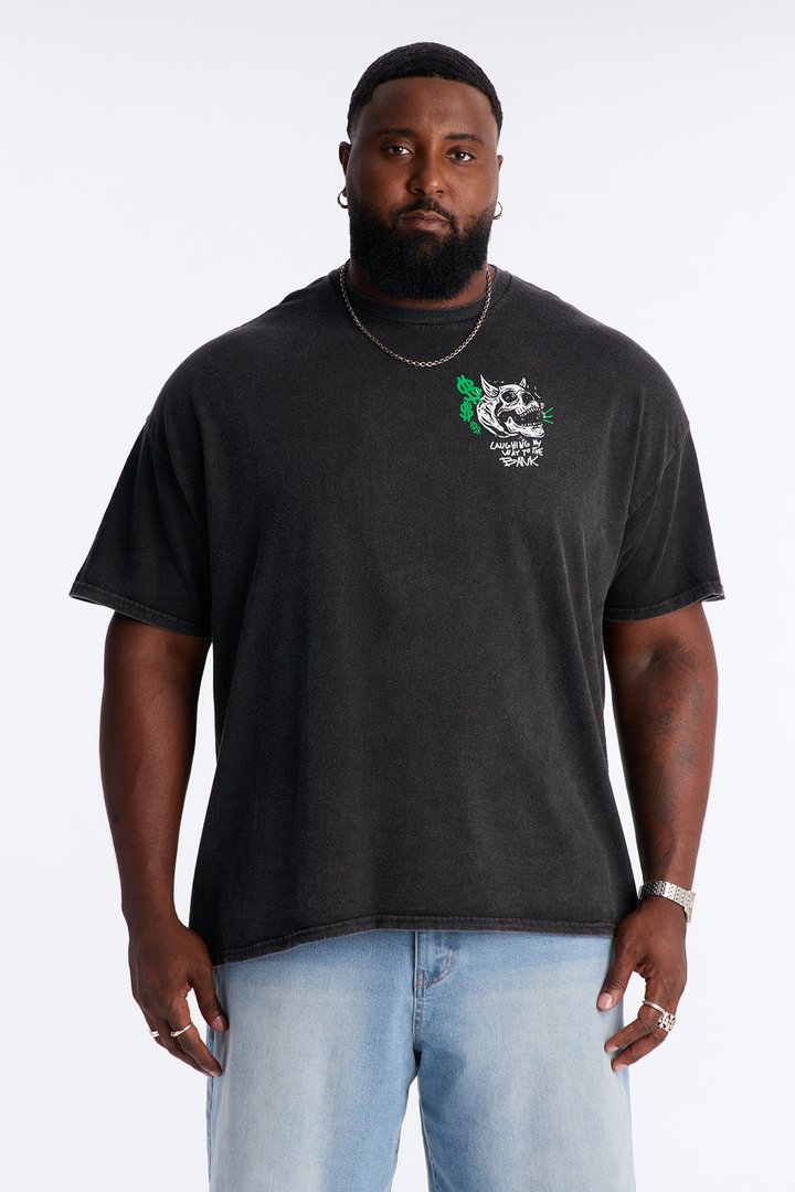 Laughing My Way To The Bank Short Sleeve Tee - Black
