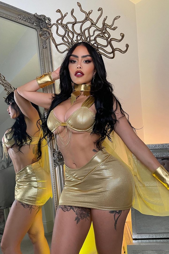 Medusa Mami 5 Piece Costume Set - Gold