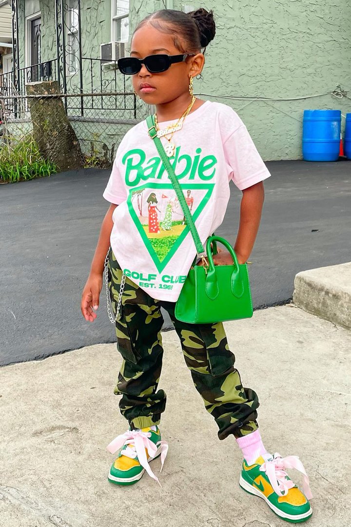Mini Arya Cargo Joggers - Camouflage