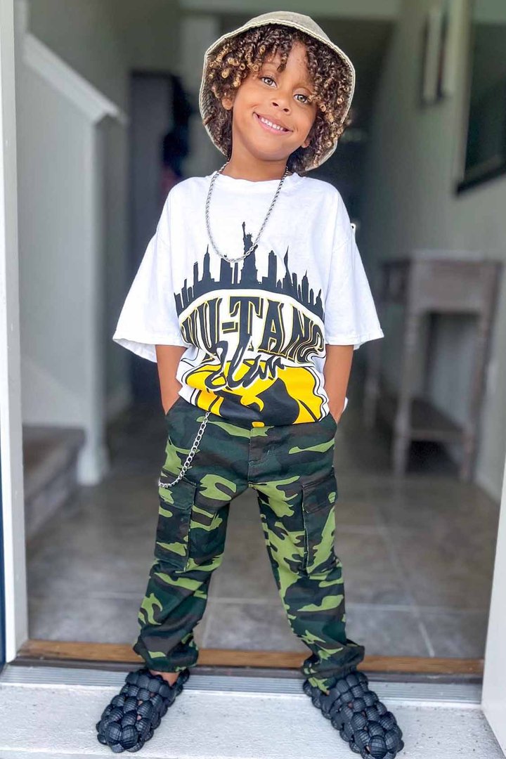 Mini Arya Cargo Joggers - Camouflage