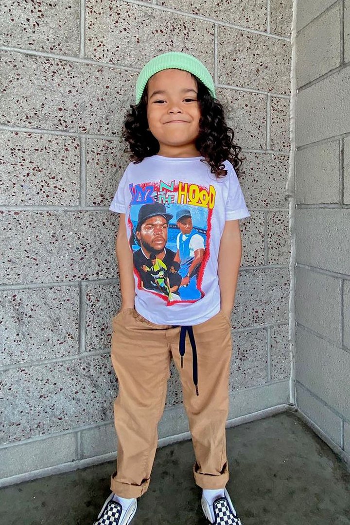 Mini Boyz N The Hood South Central Tee - White/combo