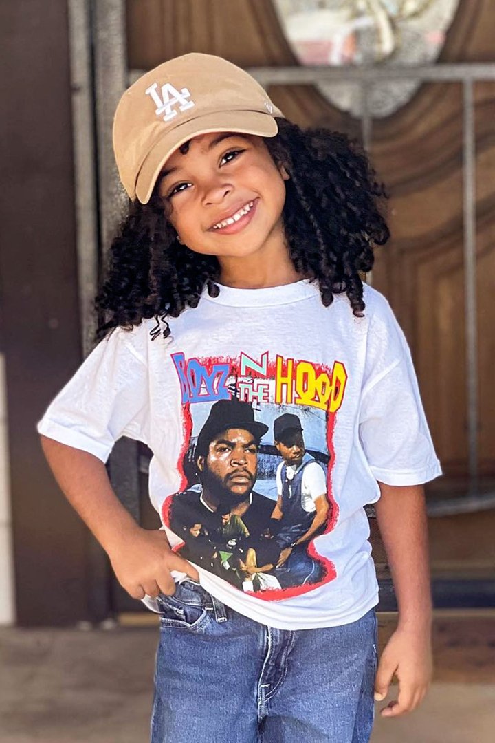 Mini Boyz N The Hood South Central Tee - White/combo
