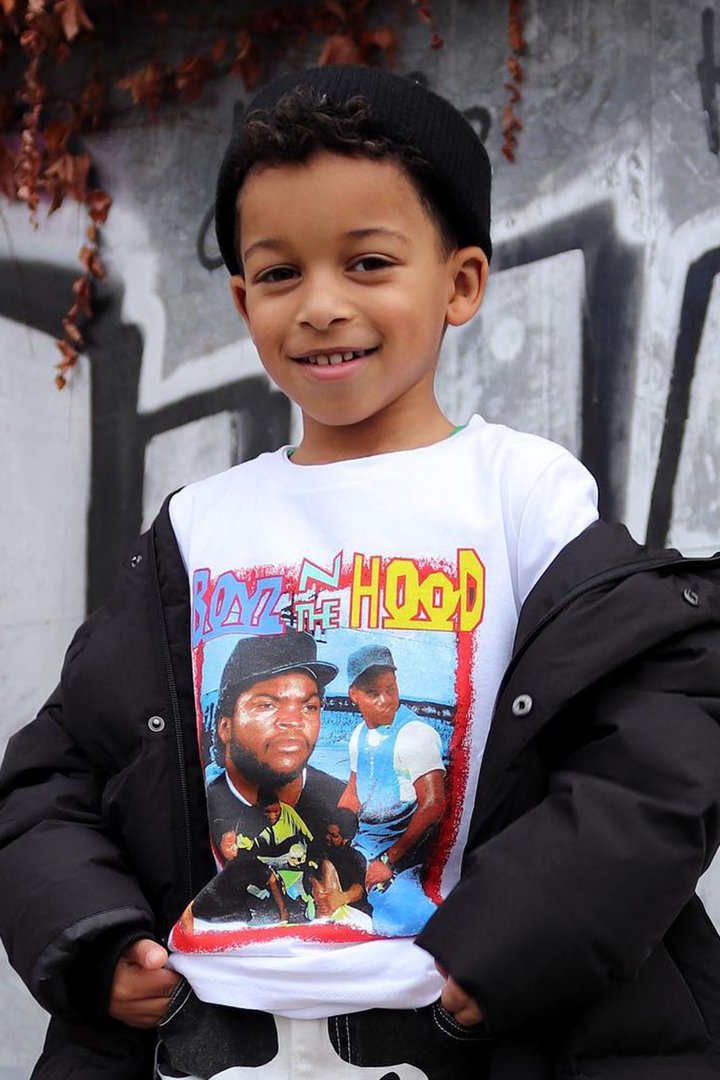 Mini Boyz N The Hood South Central Tee - White/combo