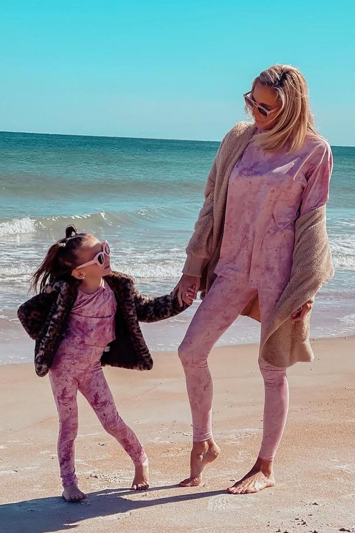 Mini Chelsea Legging Set - Pink