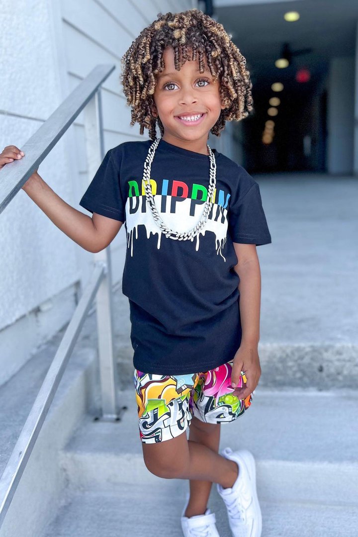 Mini Drip Drippin Short Sleeve Tee - Black