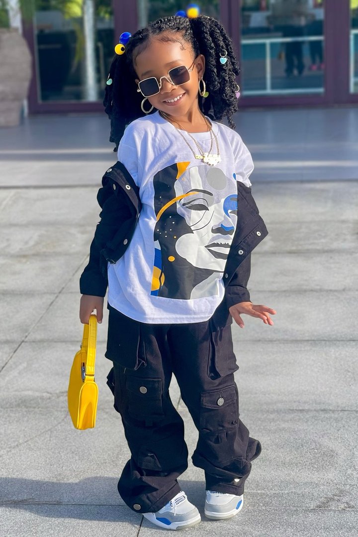 Mini Galactic Girl T-Shirt - White