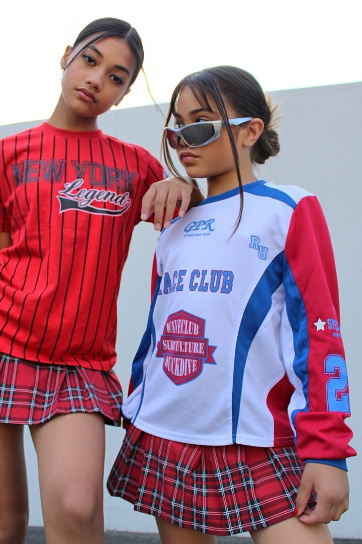 Mini Hot Shot Race Club Jersey Tee - White/combo
