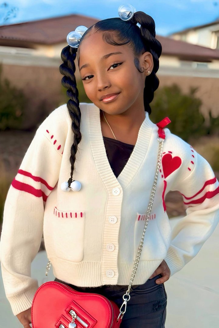 Mini Loving You Cardigan - White/combo