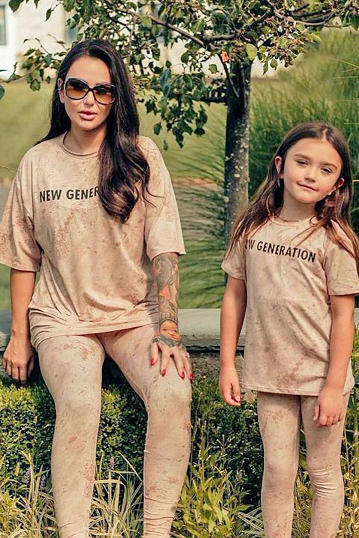 Mini New Generation Legging Set - Taupe