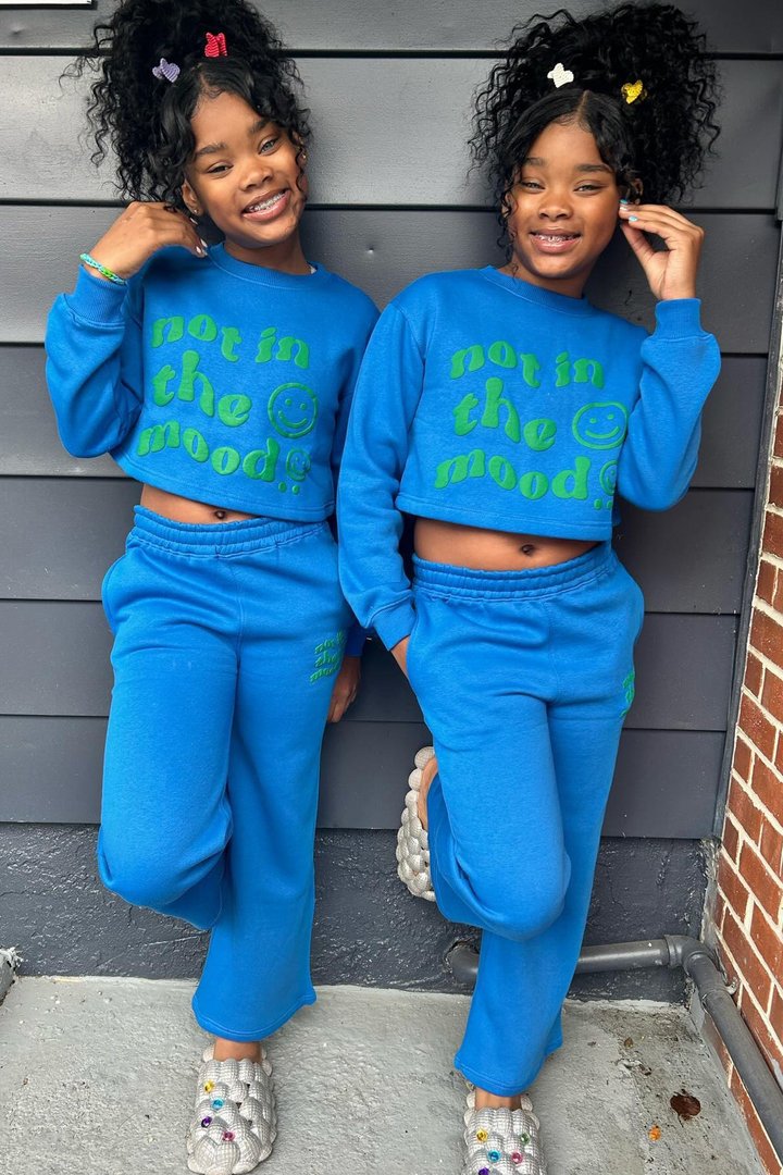 Mini Not In The Mood Jogger Set - Navy