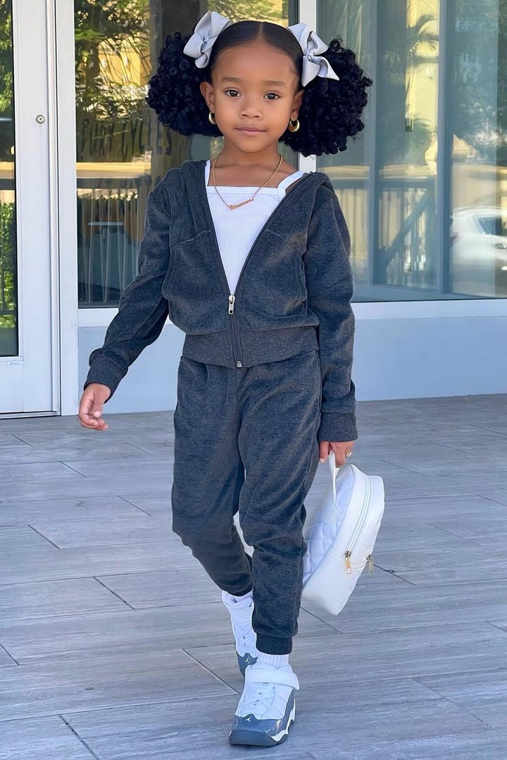 Mini Original Trendsetter II Velour Set - Charcoal