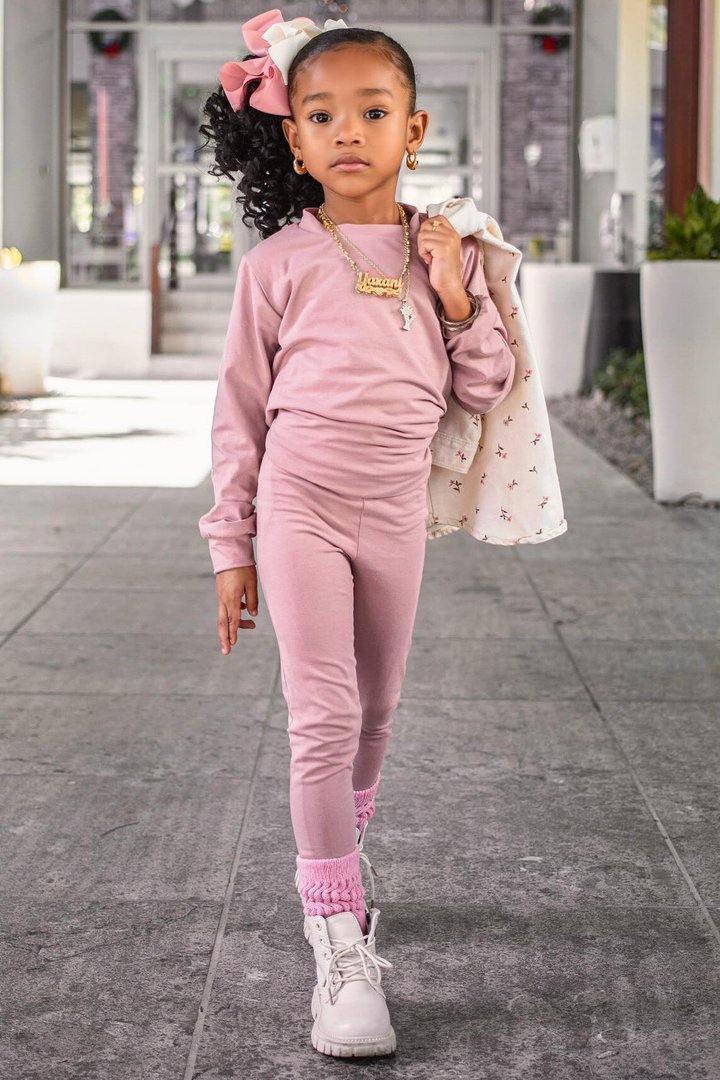 Mini Paparazzi II Legging Set - Mauve