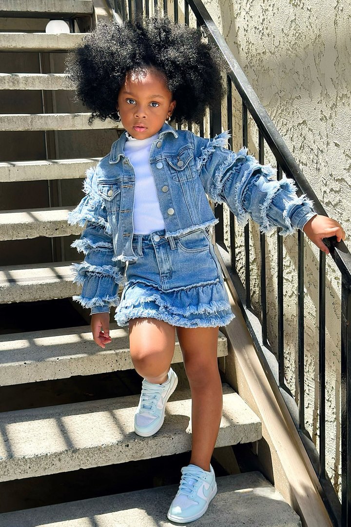 Mini Show You Off Denim Jacket - Medium Wash