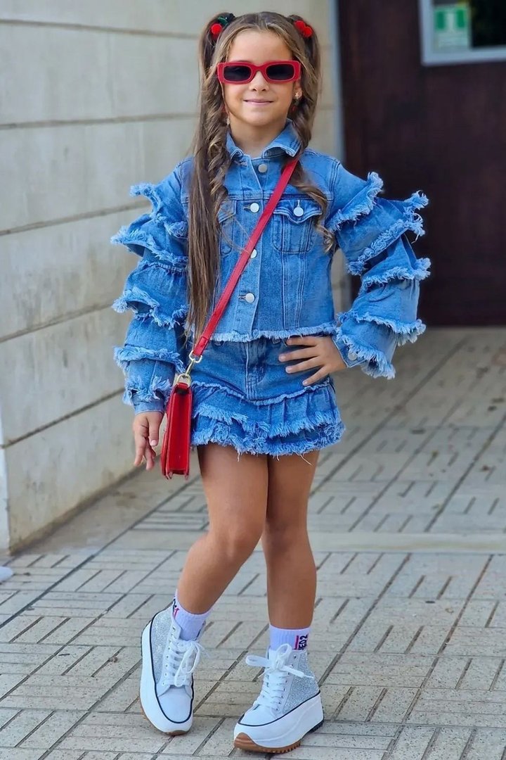 Mini Show You Off Denim Jacket - Medium Wash