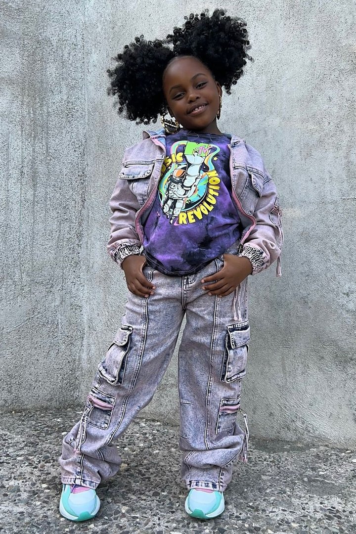 Mini So Different Denim Jacket - Pink