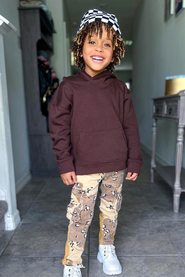 Mini Stole Your Toys Oversized Hoodie - Chocolate