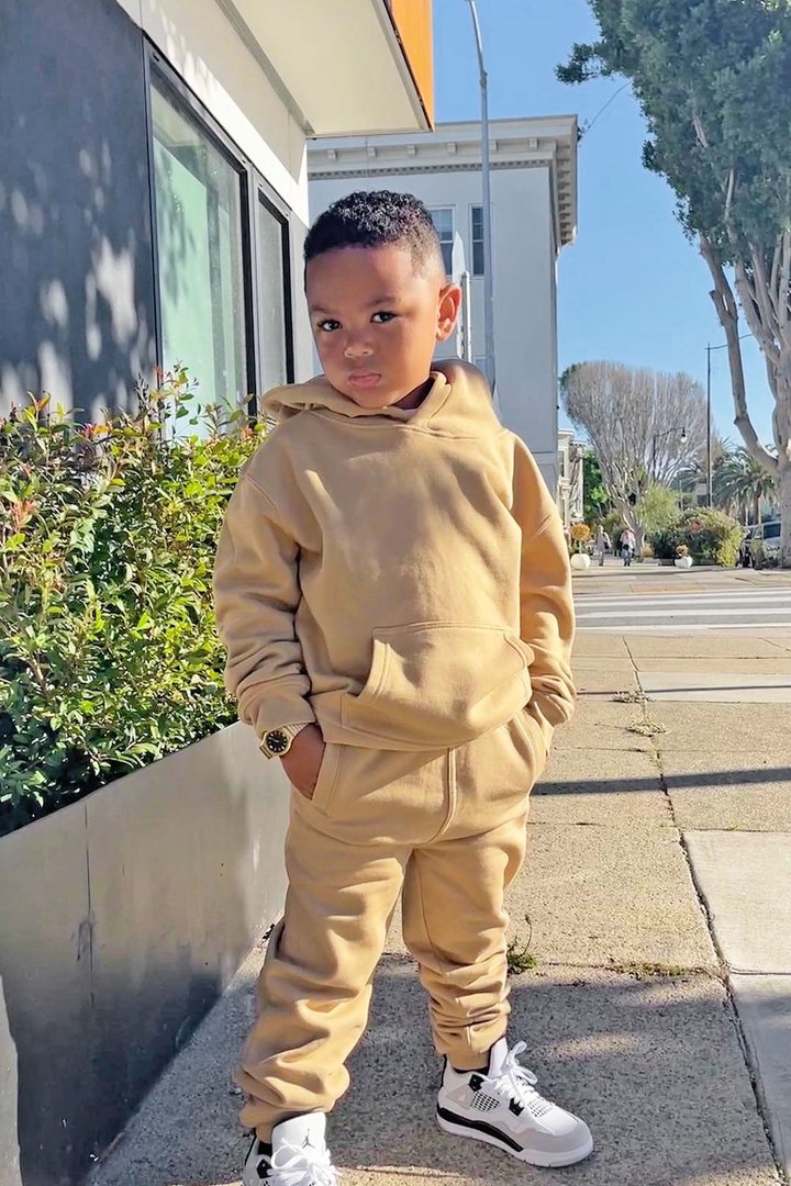 Mini Stole Your Toys Oversized Hoodie - Nude