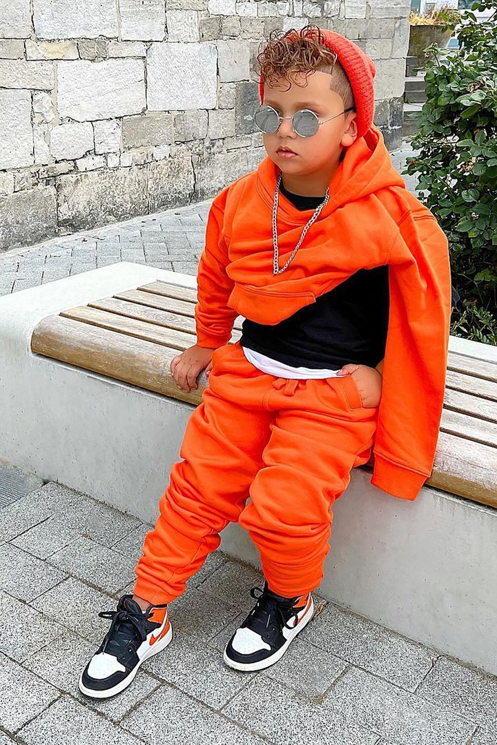 Mini Stole Your Toys Oversized Hoodie - Orange