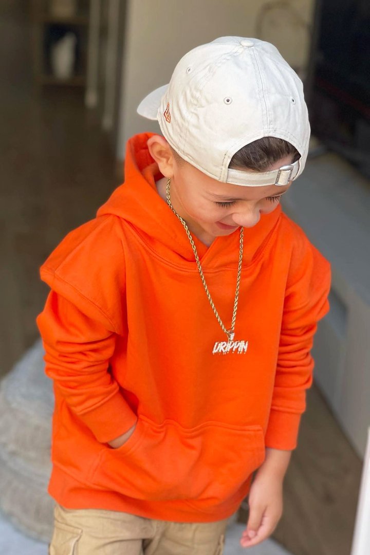 Mini Stole Your Toys Oversized Hoodie - Orange
