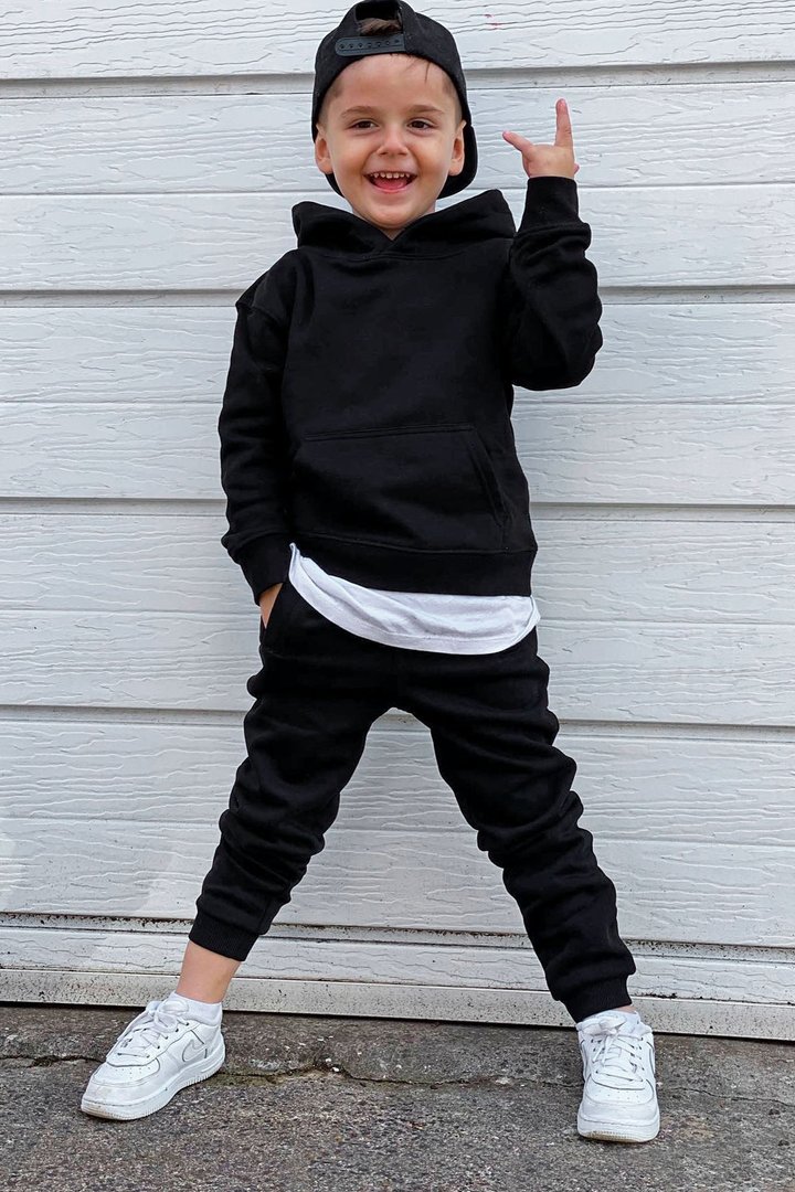 Mini Stole Your Toys Oversized Jogger - Black
