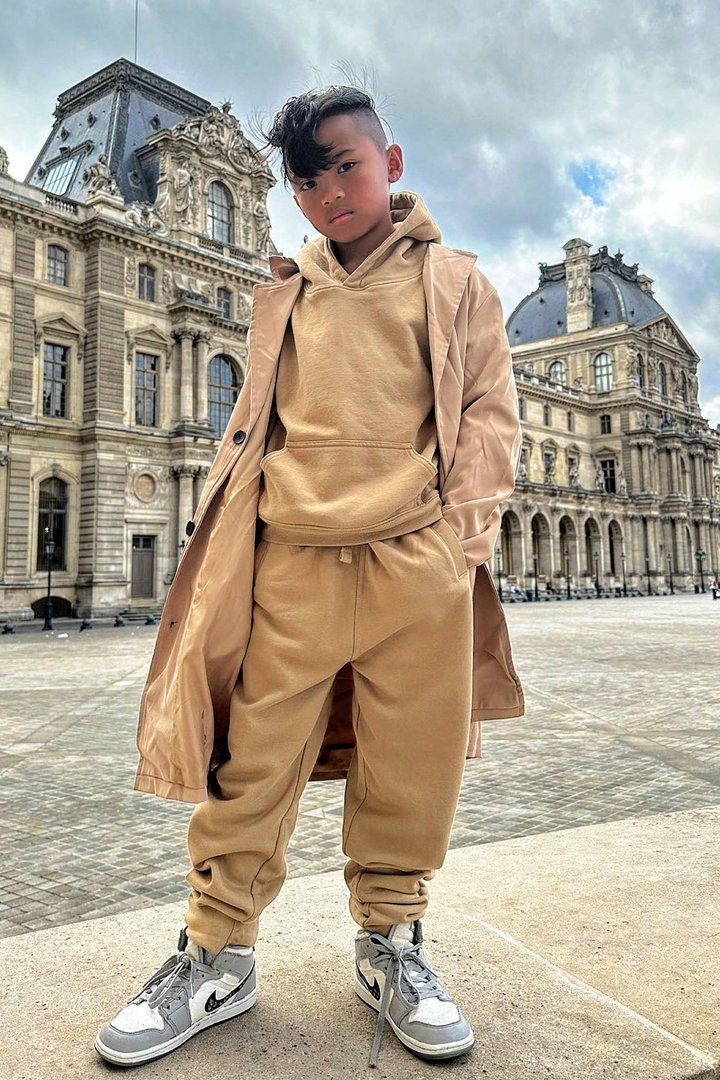 Mini Stole Your Toys Oversized Jogger - Nude