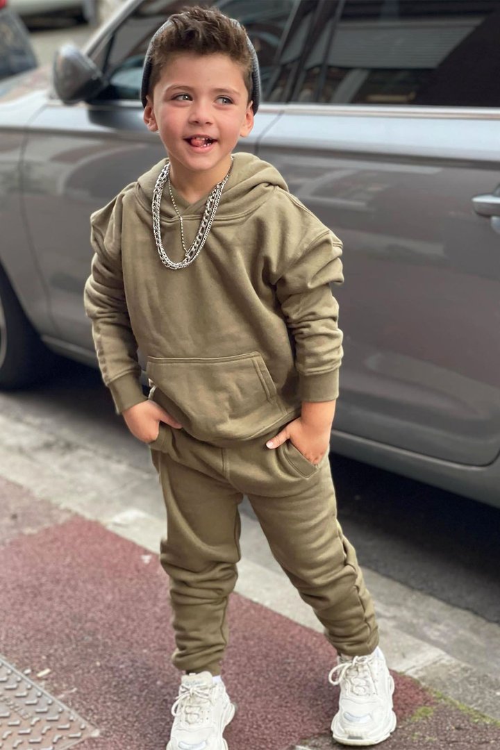 Mini Stole Your Toys Oversized Jogger - Olive
