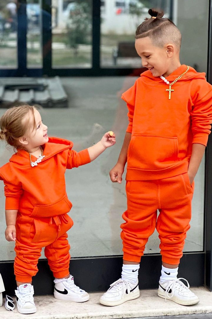 Mini Stole Your Toys Oversized Jogger - Orange