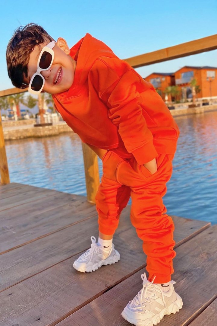 Mini Stole Your Toys Oversized Jogger - Orange