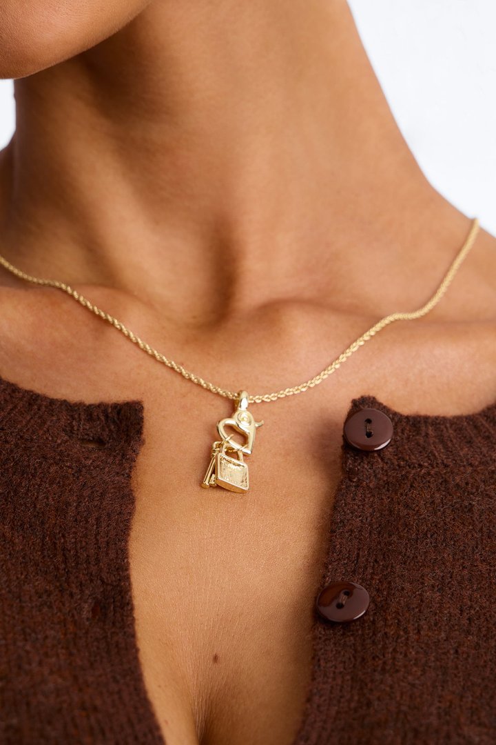Safe And Sound Pendant Necklace - Gold