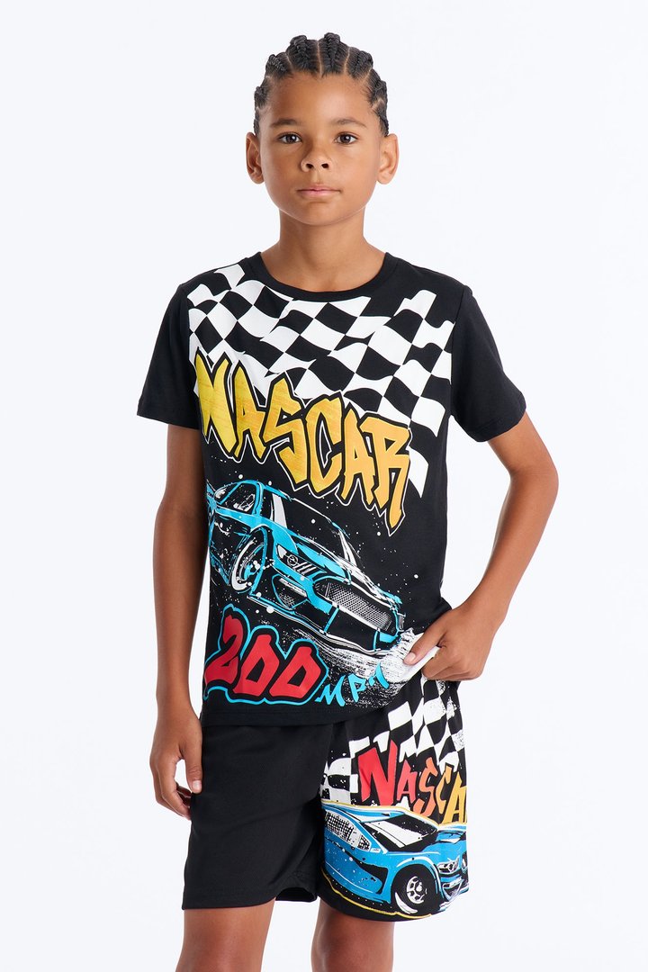 Mini Nascar 200 MPH Short Set - Black
