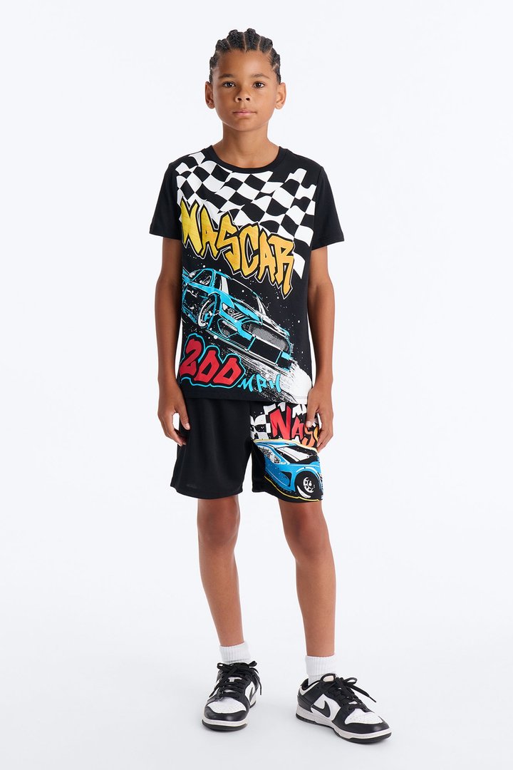 Mini Nascar 200 MPH Short Set - Black